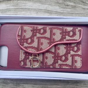 iPhone 7-8 plus Phone Case | Dior | Red/Burgundy